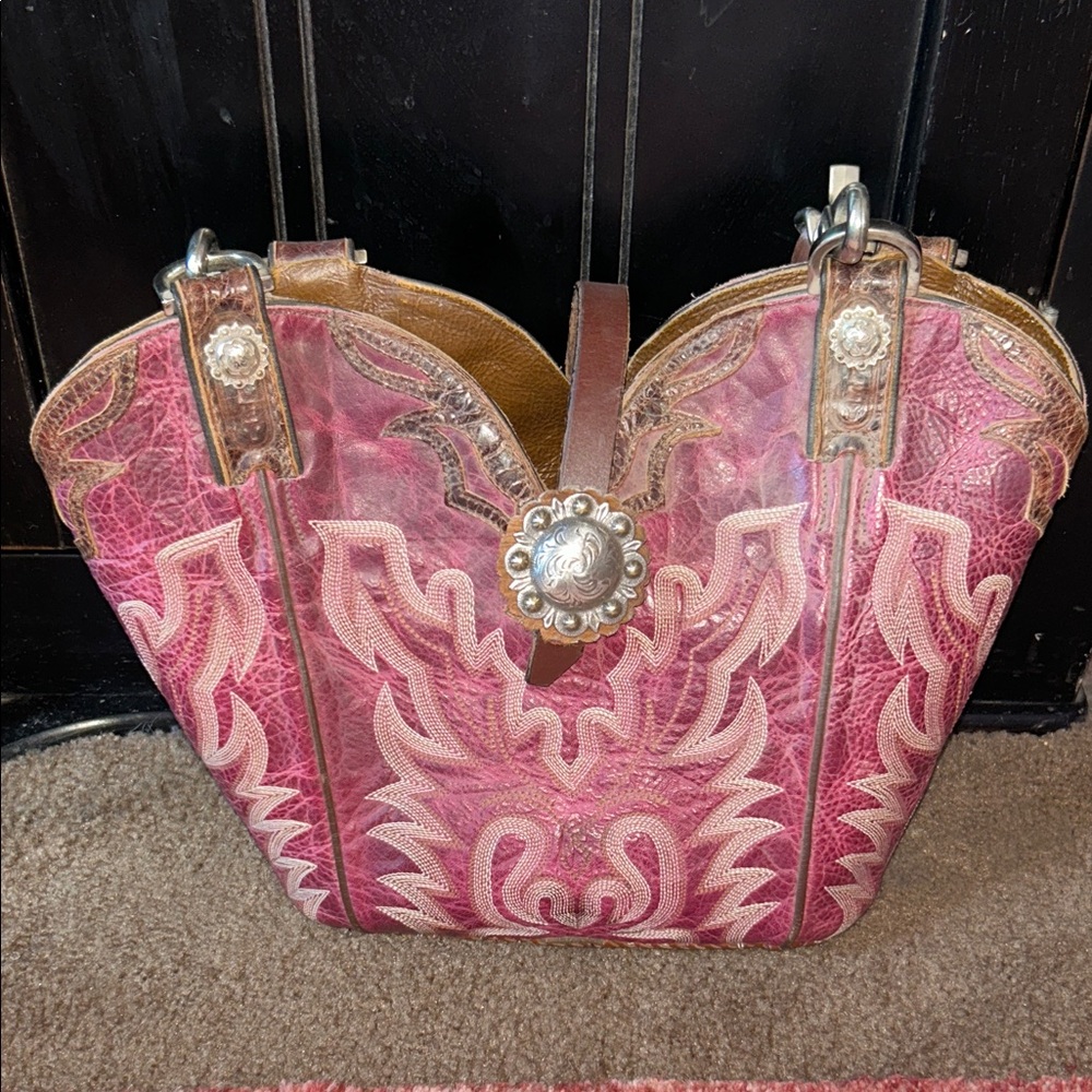 Western Style Pink and Brown Women's Bag TLC - Picture 13 of 13